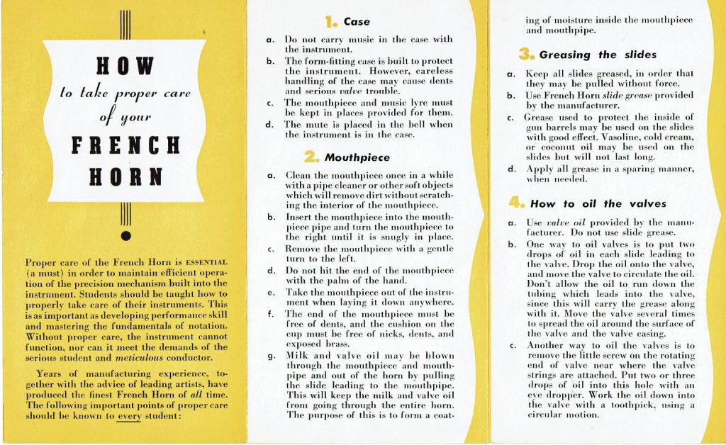 How to take proper care of your French Horn_02